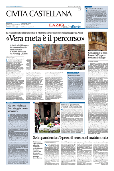 Avvenire - pagina diocesana del 03/04/2022